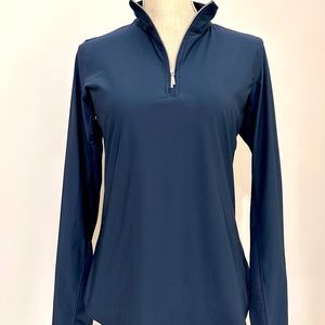 Lady Hagen Women’s Long-Sleeved Golf 1/4 Zip Shirt in Dark Navy